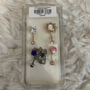 Belly button piercing pack of 4